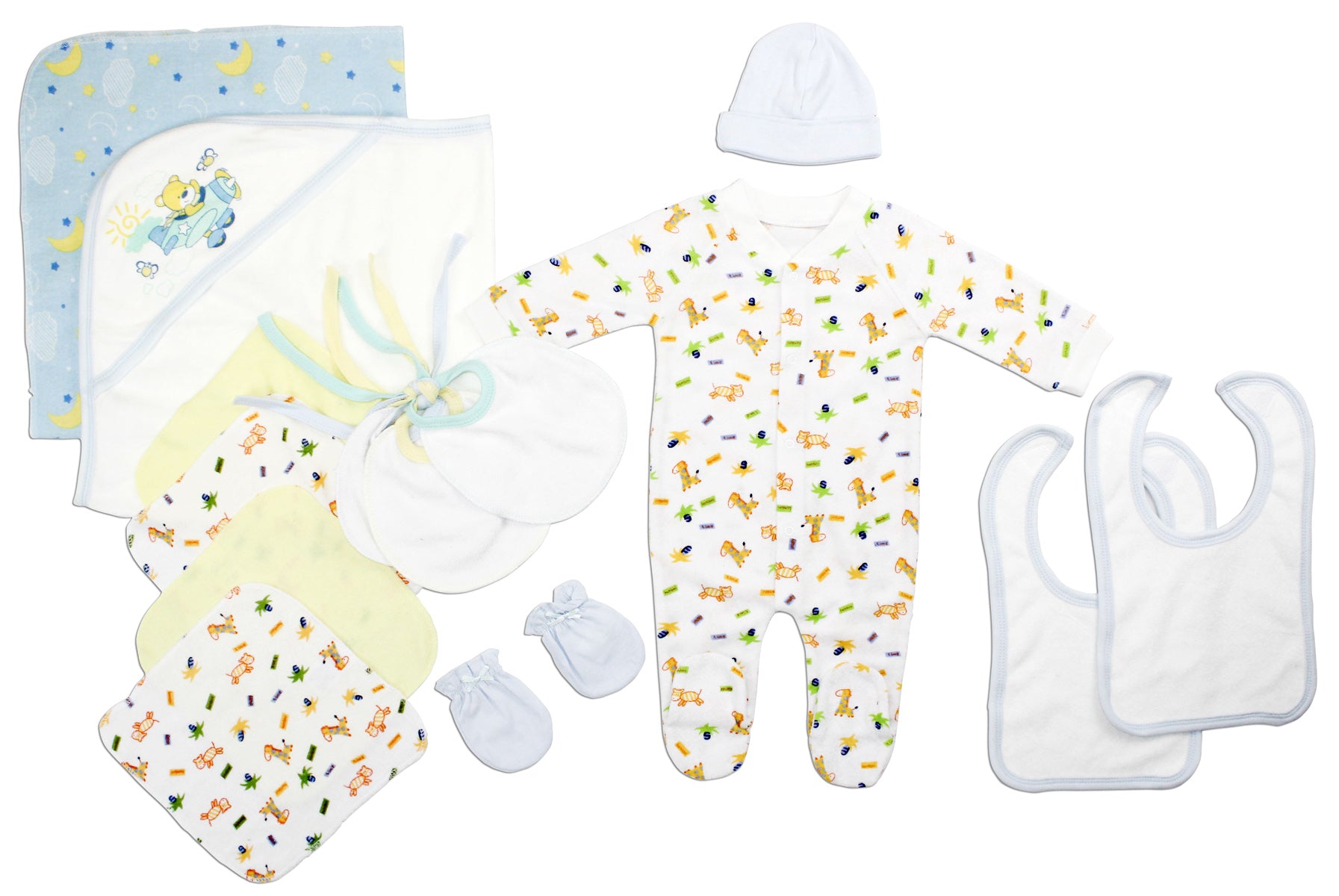 Newborn Baby Boys 14 Pc  Baby Shower Gift Set Ls_0088 - GreatEagleInc