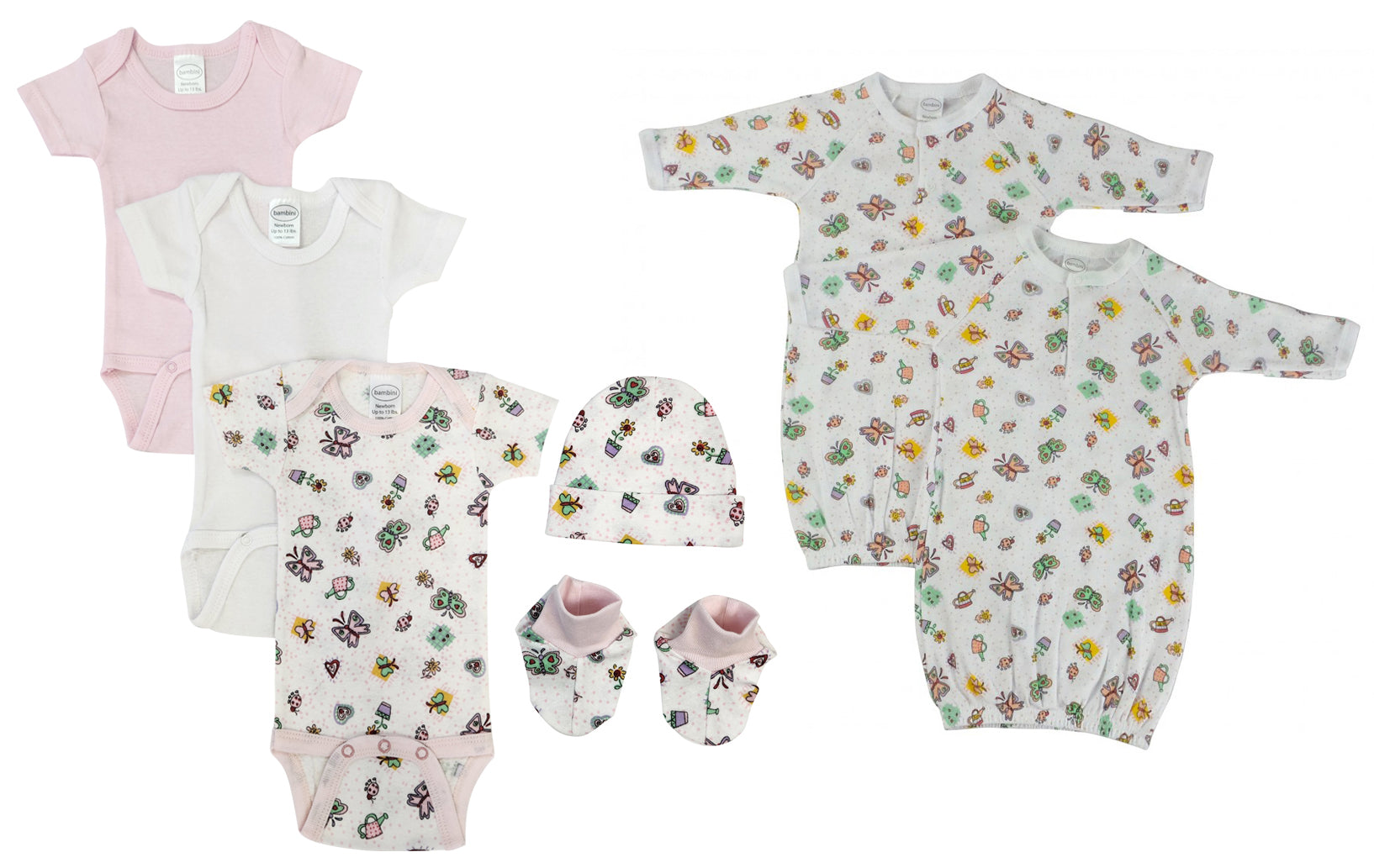Newborn Baby Girl 7 Pc  Sets Nc_0590 - GreatEagleInc