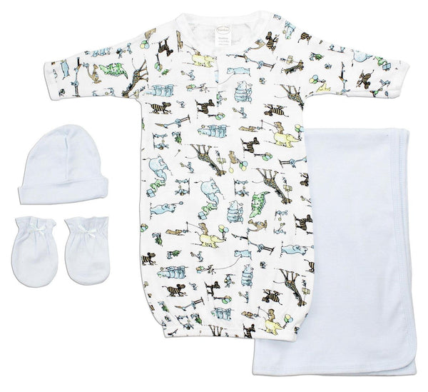 Boys 4 Piece  Set Ls_0125 - Infant Wear
