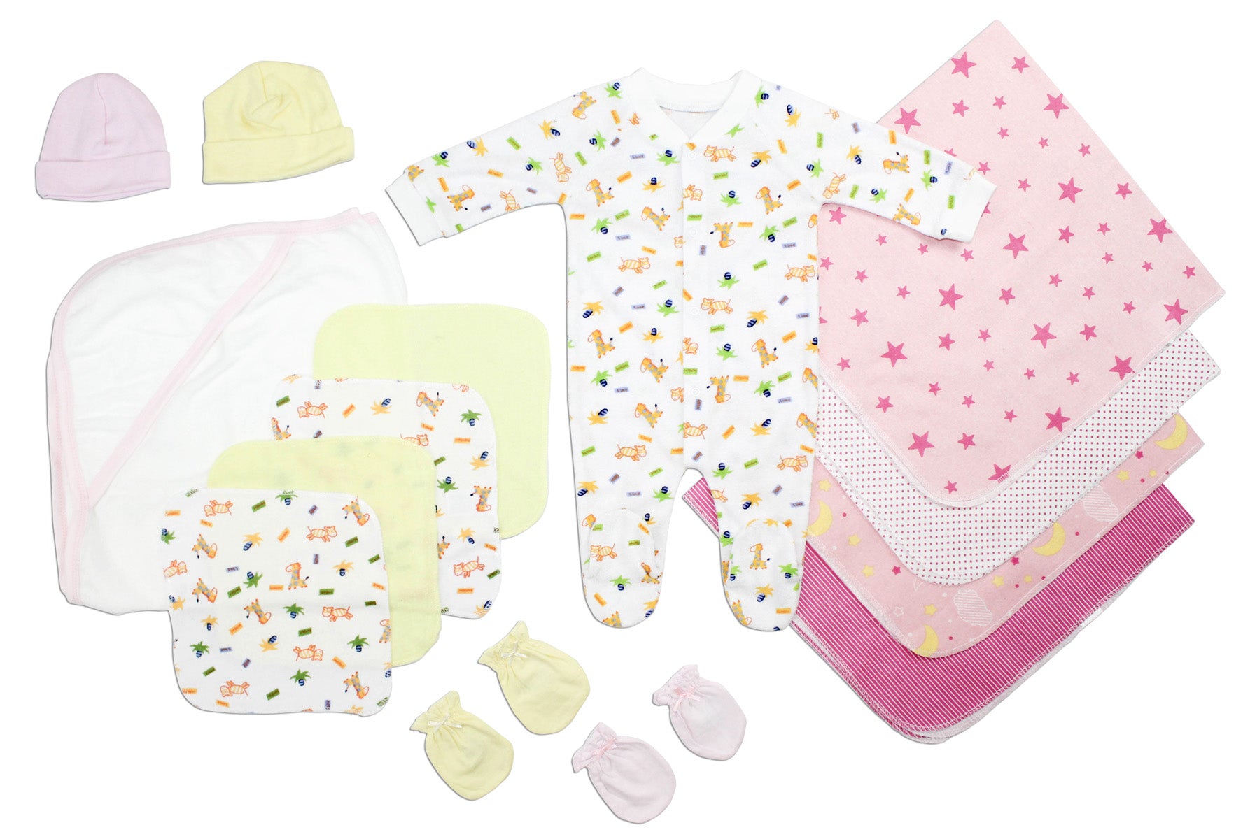 Newborn Baby Girls 14 Pc  Baby Shower Gift Set Ls_0099 - GreatEagleInc