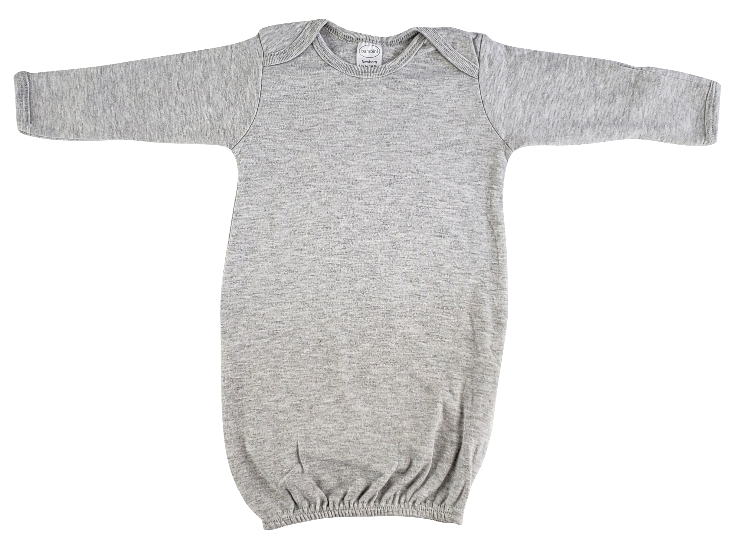 Newborn Heather Grey Gown Ls_0671 - GreatEagleInc