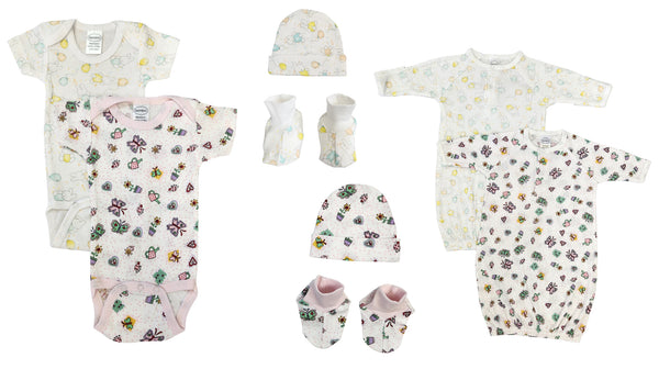 Newborn Baby Girl 8 Pc  Sets Nc_0625 - GreatEagleInc