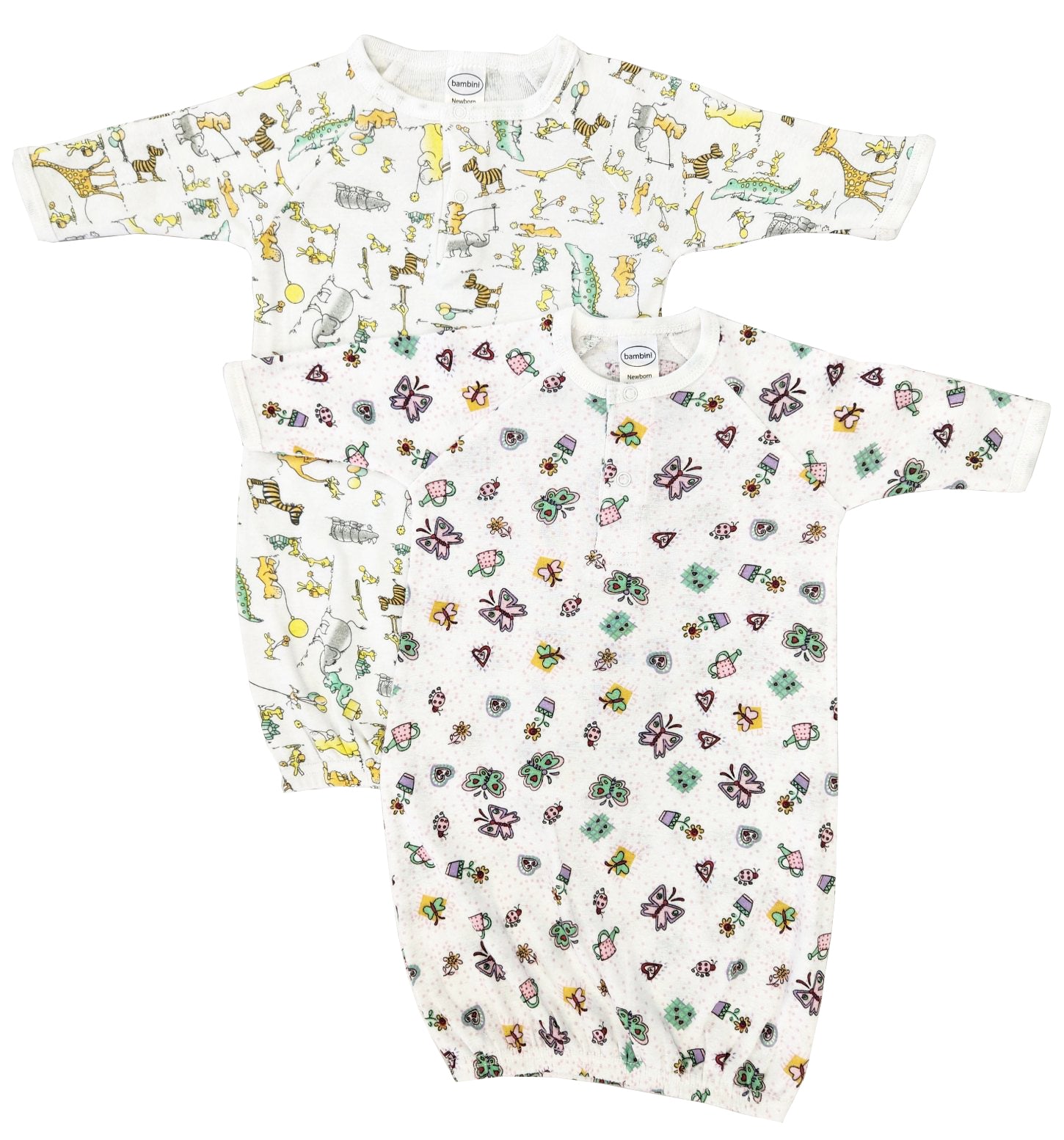 Newborn Baby Girls 2 Piece Gown Set Nc_0805 - GreatEagleInc