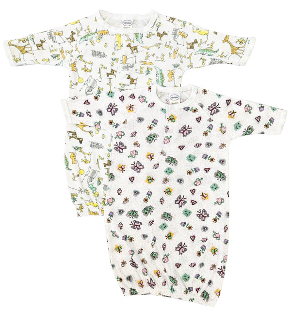 Newborn Baby Girls 2 Piece Gown Set Nc_0805 - Infant Wear