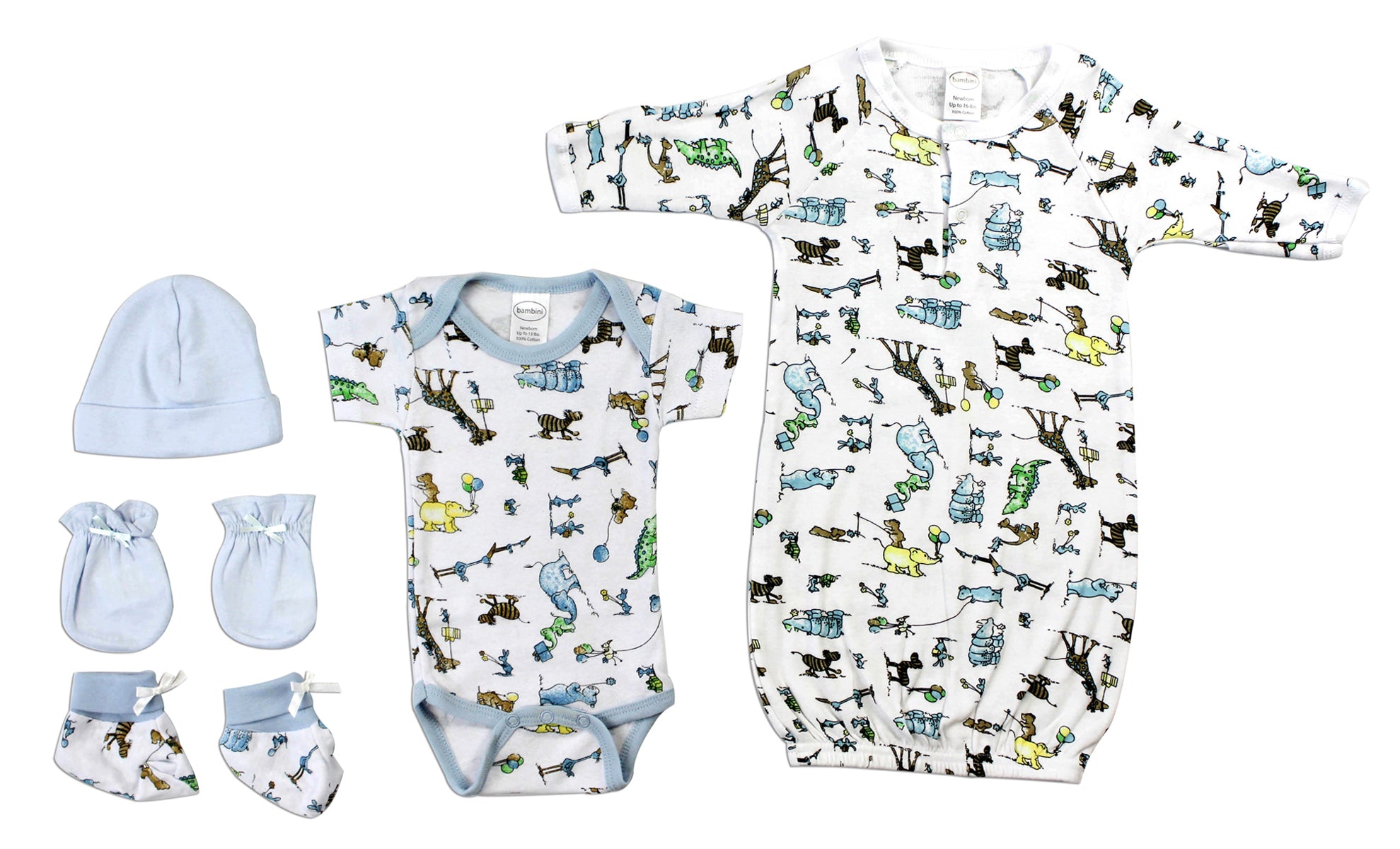 Newborn Baby Boys 5 Pc  Baby Shower Gift Set Ls_0079 - GreatEagleInc