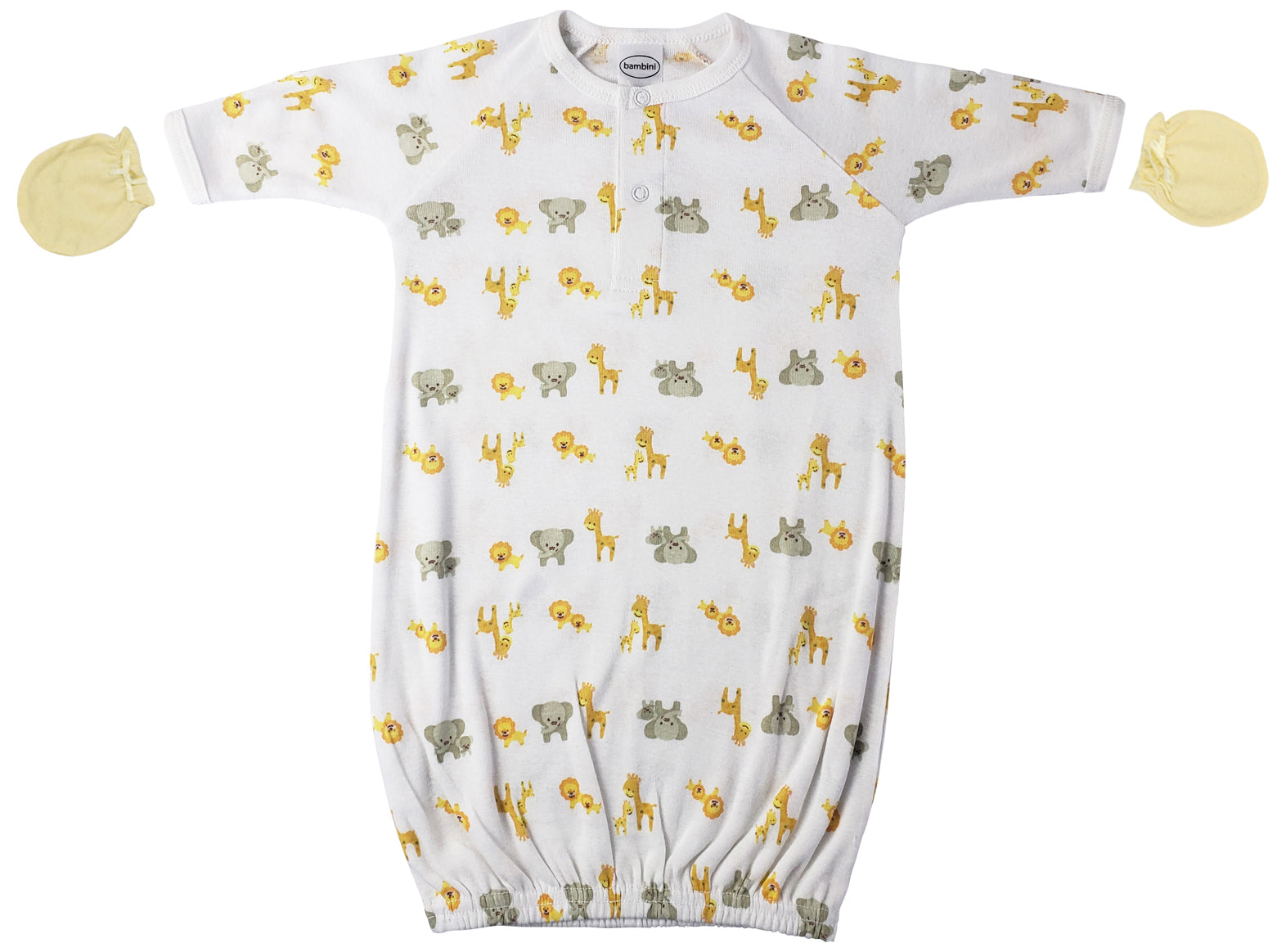 Unisex Newborn Baby 2 Piece Gown Set Nc_0752 - GreatEagleInc