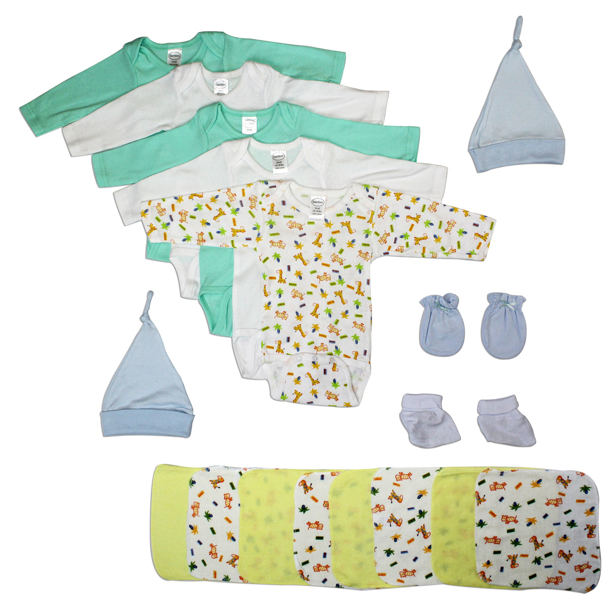 Newborn Baby Boys 17 Pc  Baby Shower Gift Set Ls_0059 - GreatEagleInc