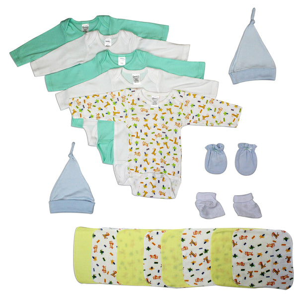 Newborn Baby Boys 17 Pc  Baby Shower Gift Set Ls_0059 - GreatEagleInc