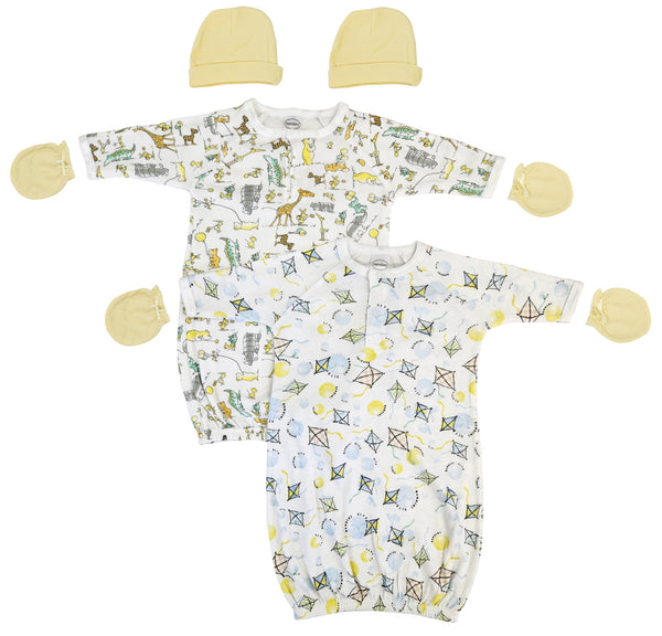 Unisex Newborn Baby 6 Piece Gown Set Nc_0817 - GreatEagleInc