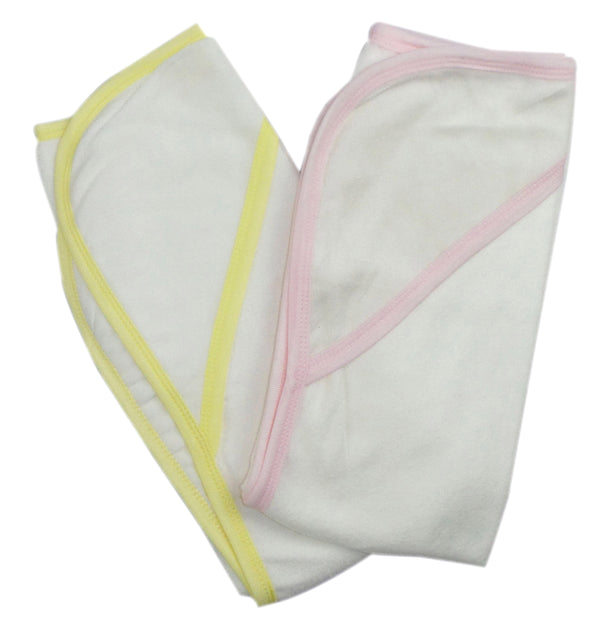 Infant Hooded Bath Towel (pack Of 2) 021b-pink--021b-yellow - GreatEagleInc