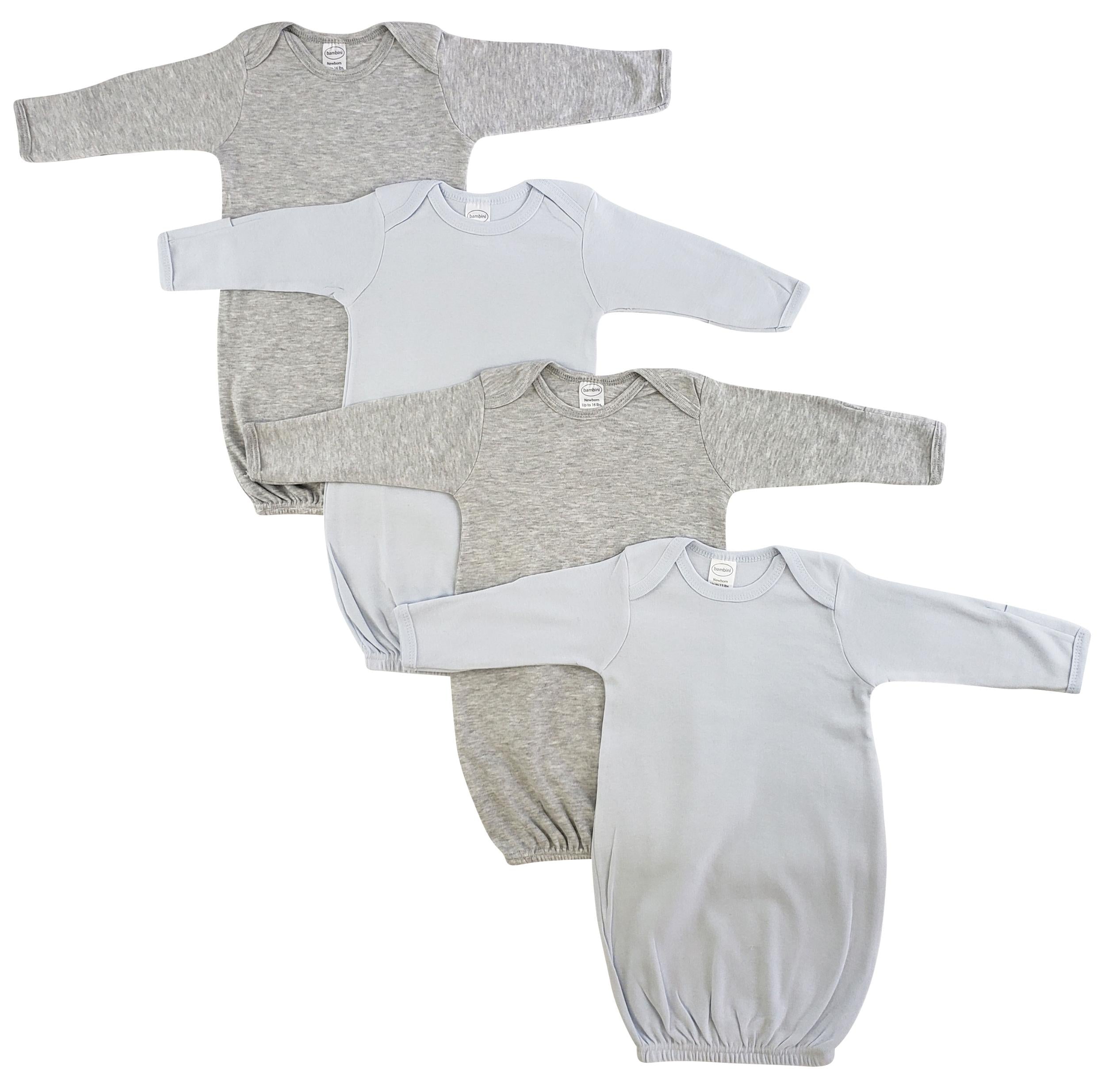 Boy Newborn Baby 4 Piece Gown Set Ls_0674 - GreatEagleInc