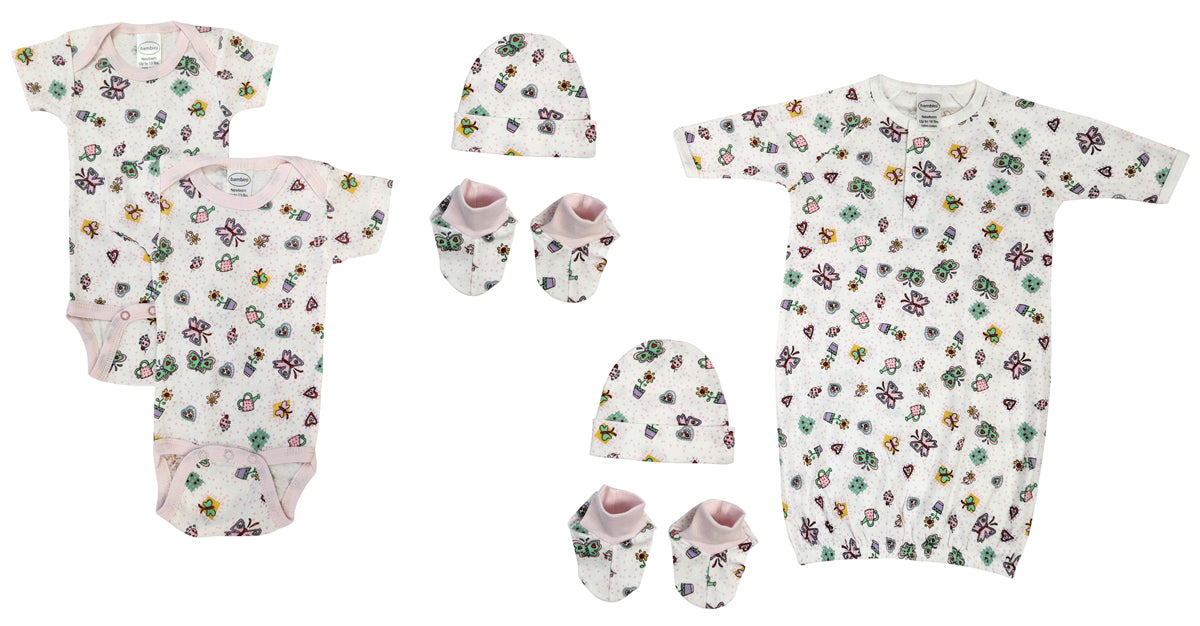 Newborn Baby Girl 7 Pc  Sets Nc_0619 - GreatEagleInc