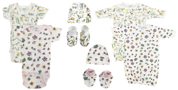 Newborn Baby Girl 8 Pc  Sets Nc_0613 - GreatEagleInc