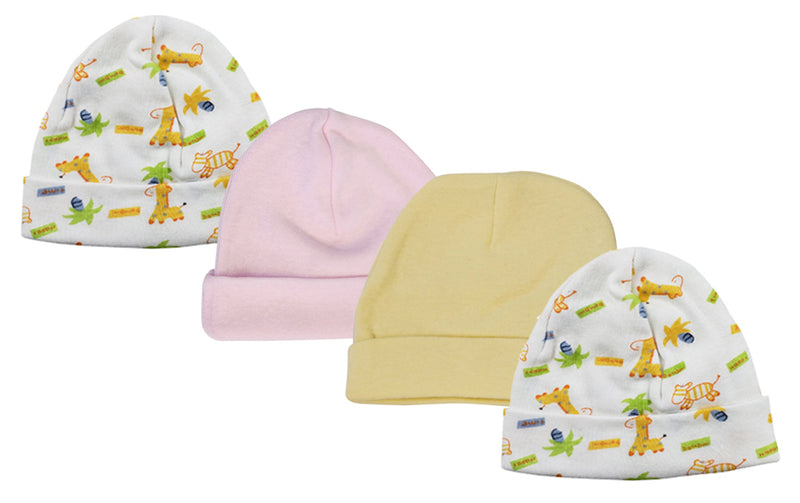 Baby Girl Infant Caps (pack Of 4) Nc_0319 - GreatEagleInc