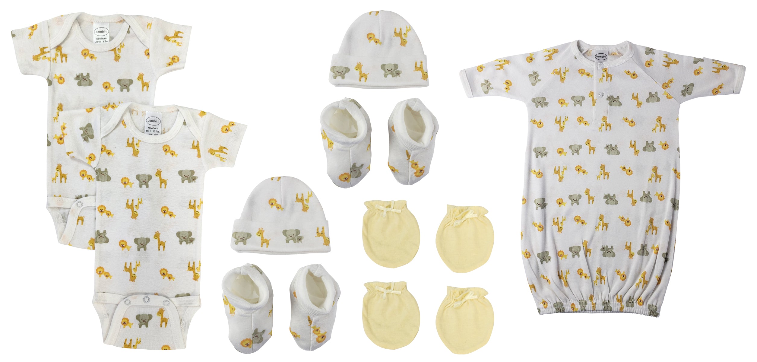 Unisex Newborn Baby 9 Pc  Sets Nc_0695 - GreatEagleInc