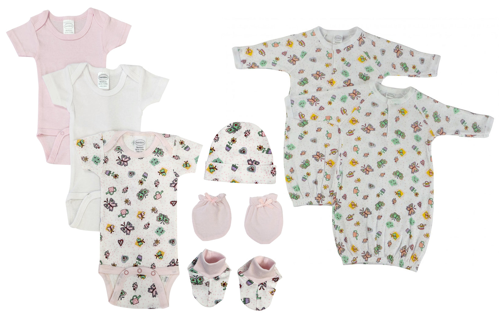 Newborn Baby Girl 8 Pc  Sets Nc_0592 - GreatEagleInc