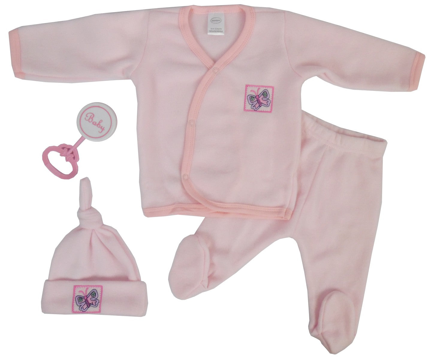 4 Piece Fleece Set - Pink Cs_510p_open - GreatEagleInc
