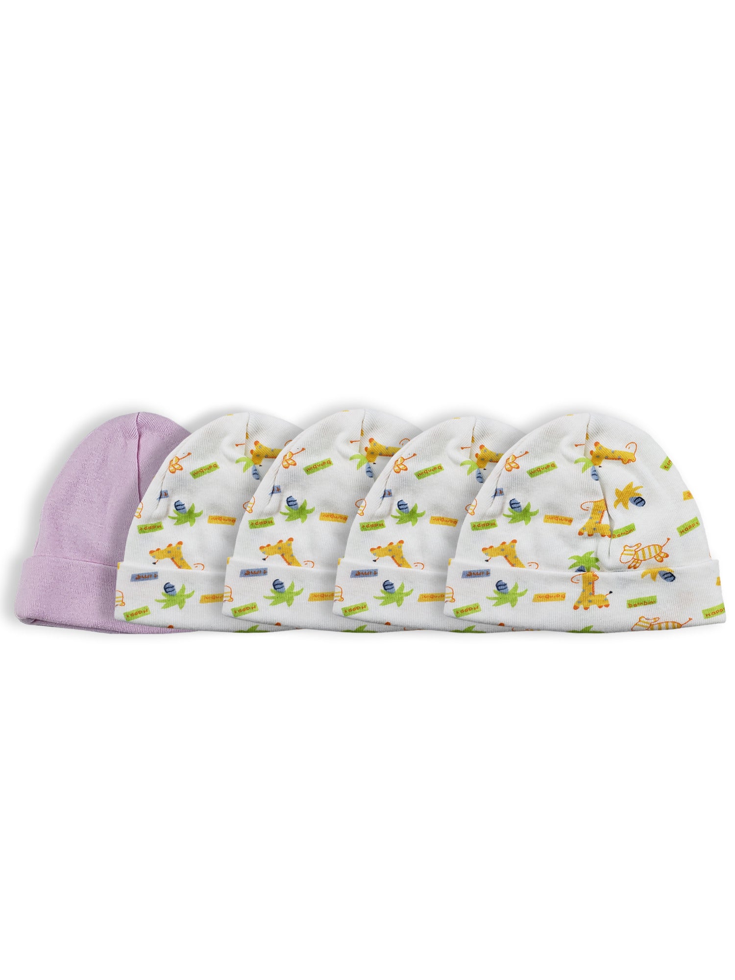 Girls Baby Cap (pack Of 5) Ls_0526 - GreatEagleInc