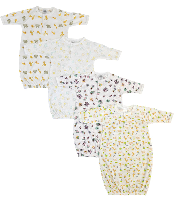 Unisex Newborn Baby 4 Piece Gown Set Nc_0733 - GreatEagleInc