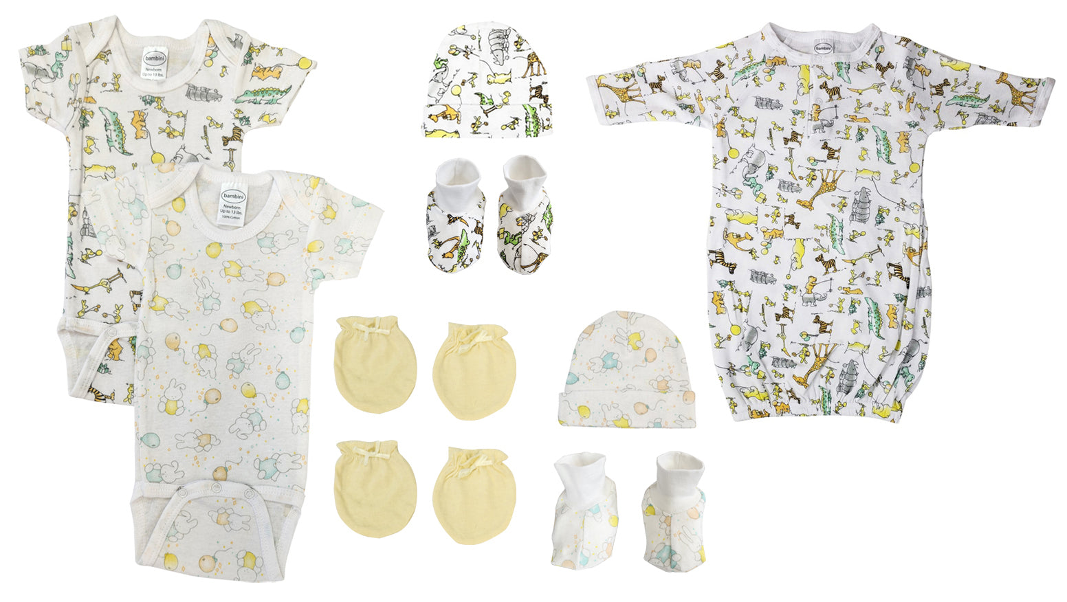 Unisex Newborn Baby 9 Pc  Sets Nc_0652 - GreatEagleInc