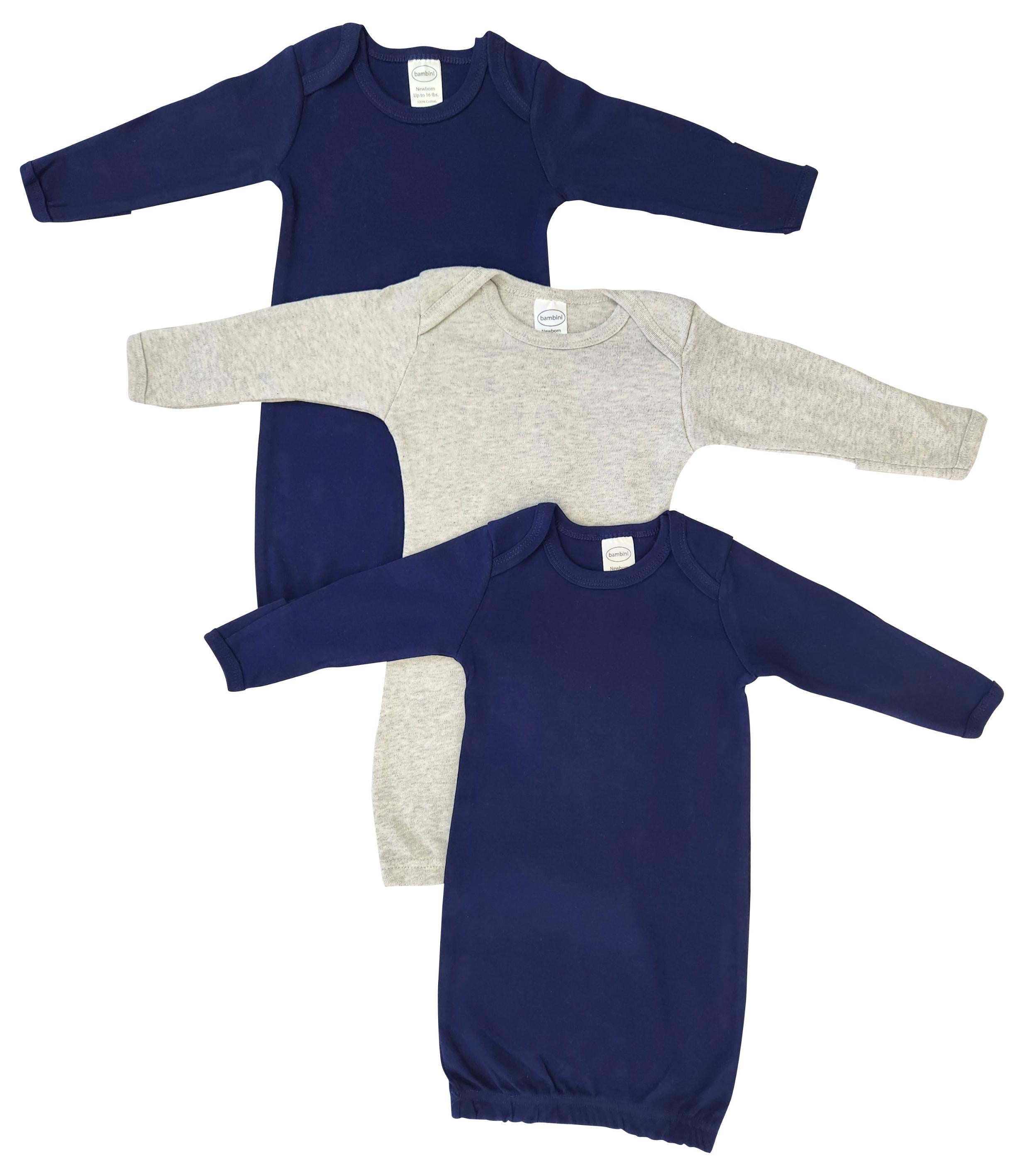 Unisex Newborn Baby 3 Piece Gown Set Nc_0878 - GreatEagleInc