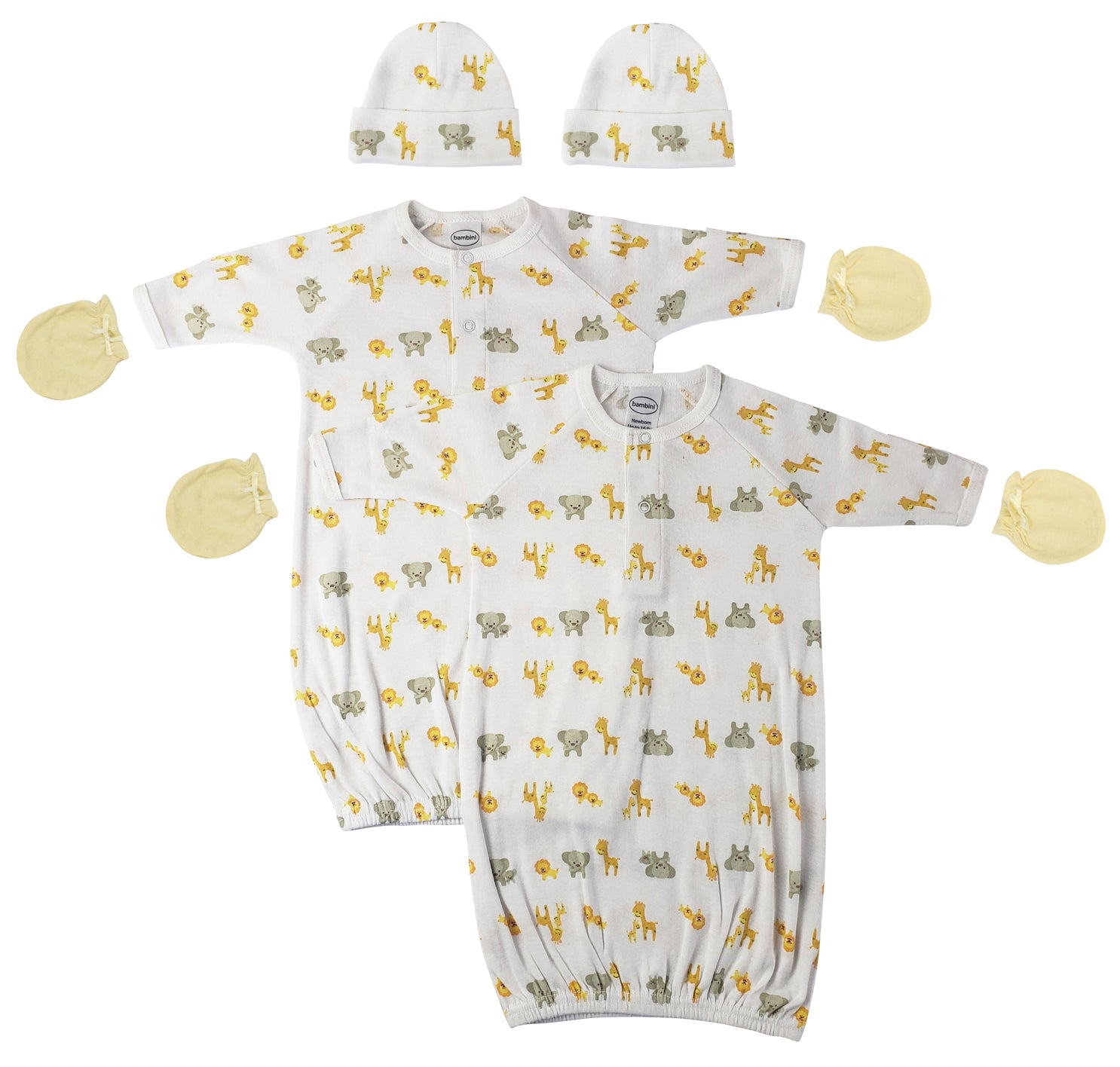 Unisex Newborn Baby 6 Piece Gown Set Nc_0770 - GreatEagleInc