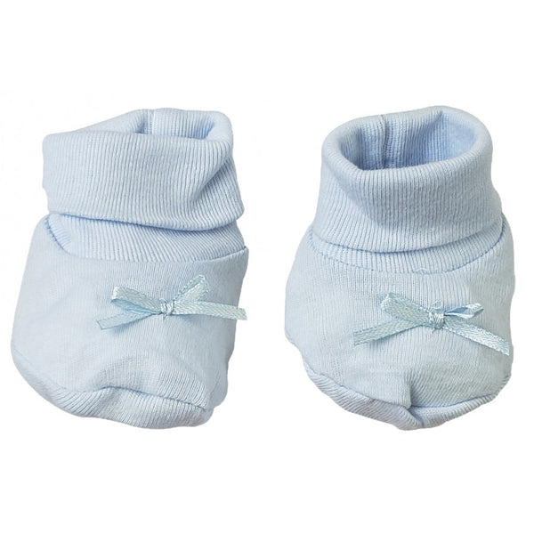 Blue Preemie Booties 028.blue.preemie - Infant Wear