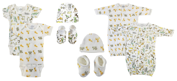 Unisex Newborn Baby 8 Pc  Sets Nc_0579 - GreatEagleInc