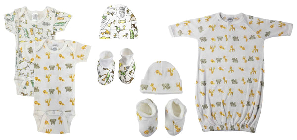 Unisex Newborn Baby 7 Pc  Sets Nc_0577 - Infant Wear