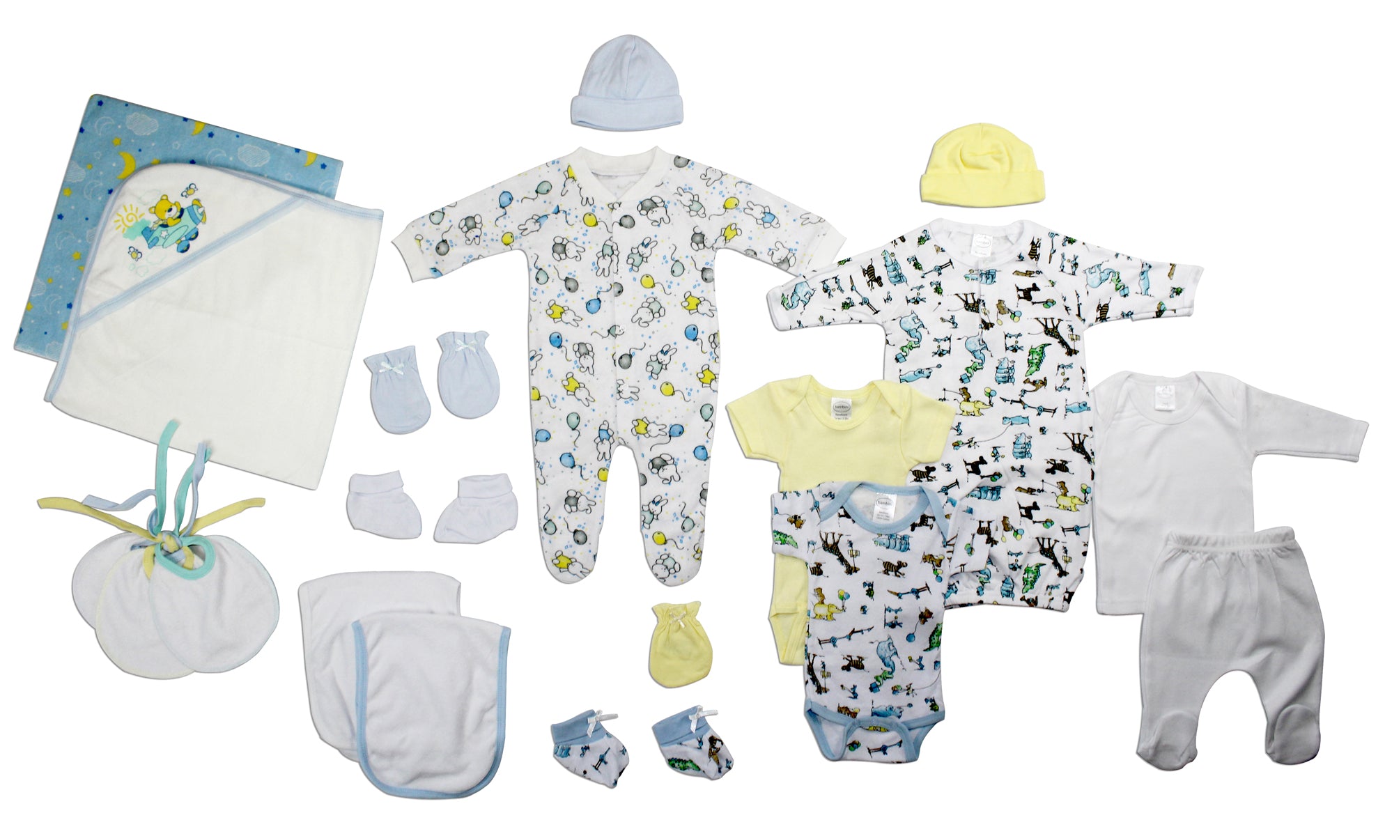 Newborn Baby Boy 19 Pc  Baby Shower Gift Set Ls_0016 - GreatEagleInc