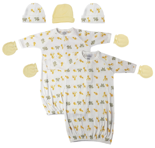 Unisex Newborn Baby 7 Piece Gown Set Nc_0769 - GreatEagleInc