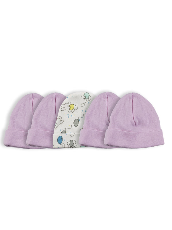 Girls Baby Cap (pack Of 5) Ls_0520 - GreatEagleInc