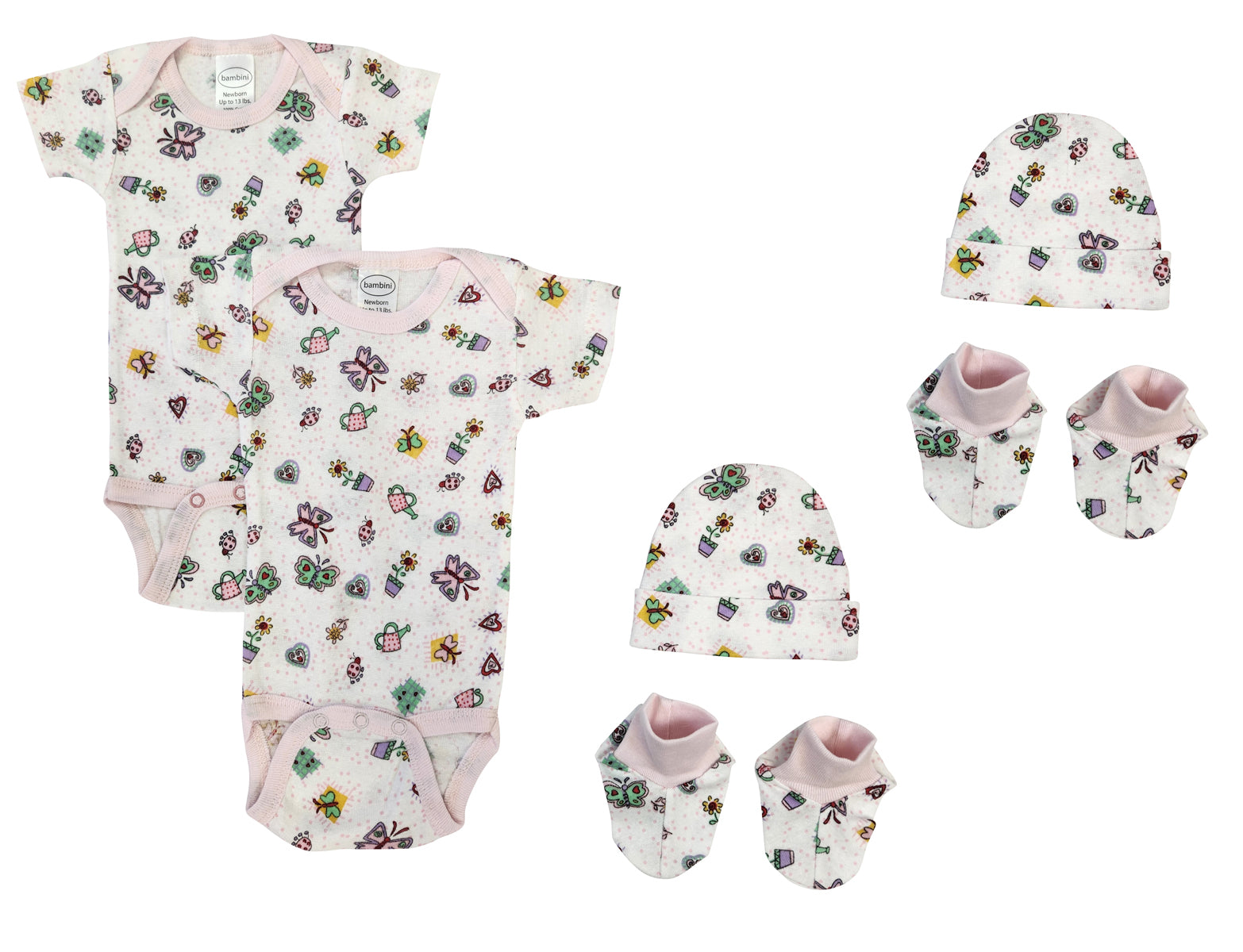 Newborn Baby Girl 6 Pc  Sets Nc_0617 - GreatEagleInc