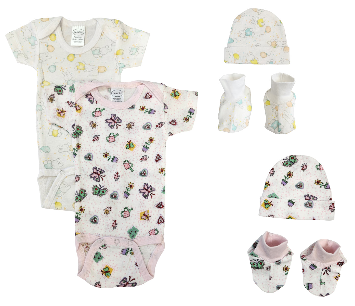 Newborn Baby Girl 6 Pc  Sets Nc_0623 - GreatEagleInc