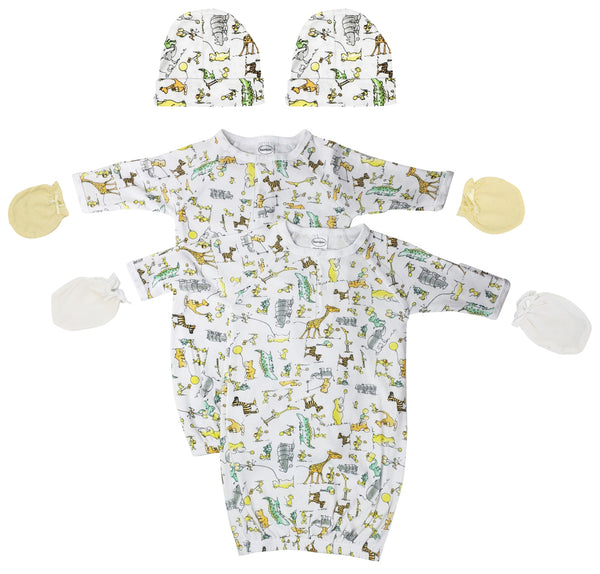 Unisex Newborn Baby 6 Piece Gown Set Nc_0731 - GreatEagleInc