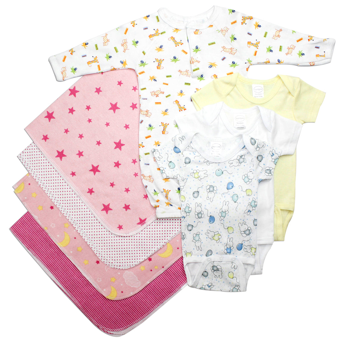 Newborn Baby Girls 8 Pc  Baby Shower Gift Set Ls_0033 - GreatEagleInc