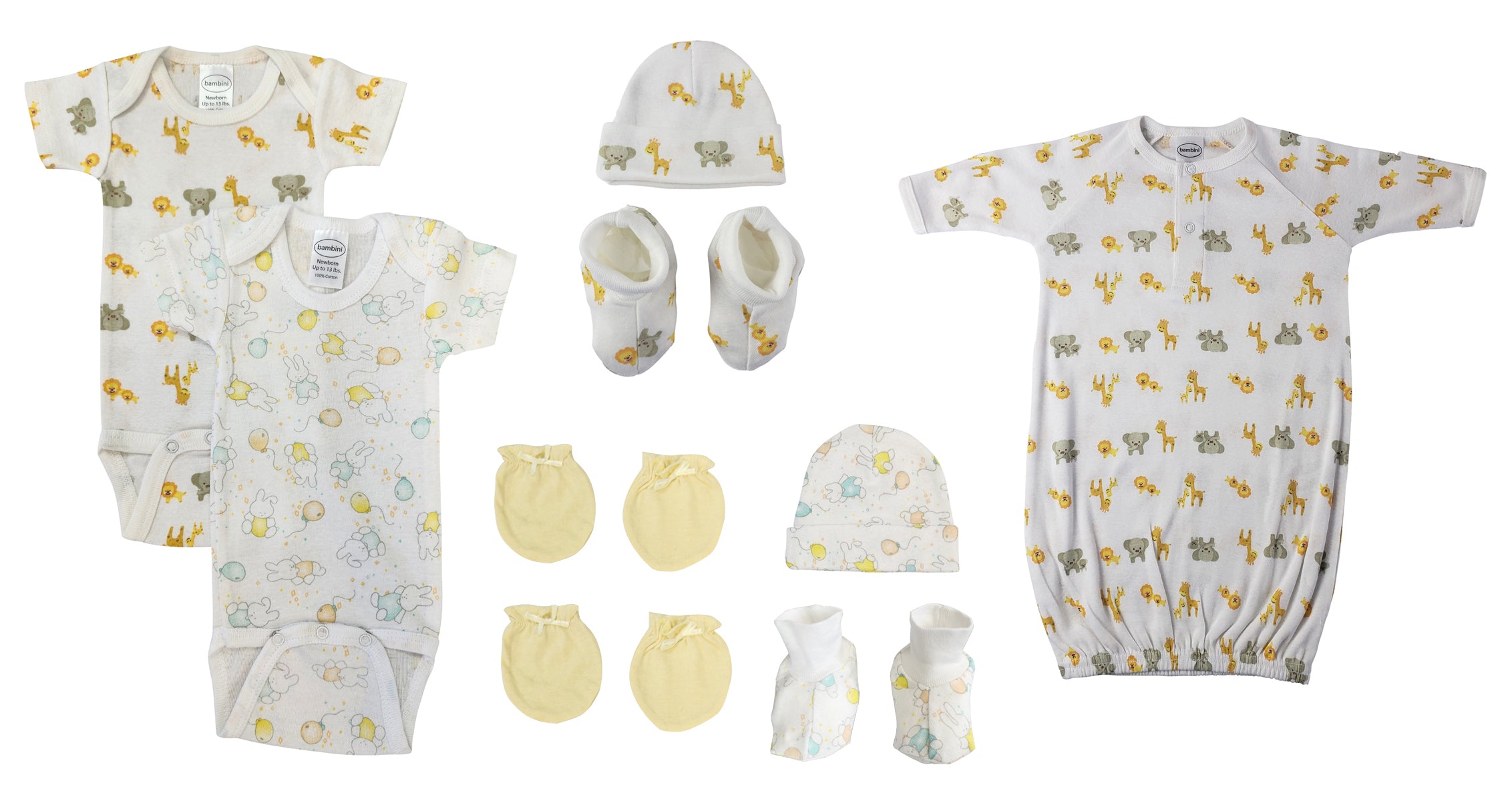 Unisex Newborn Baby 9 Pc  Sets Nc_0666 - GreatEagleInc