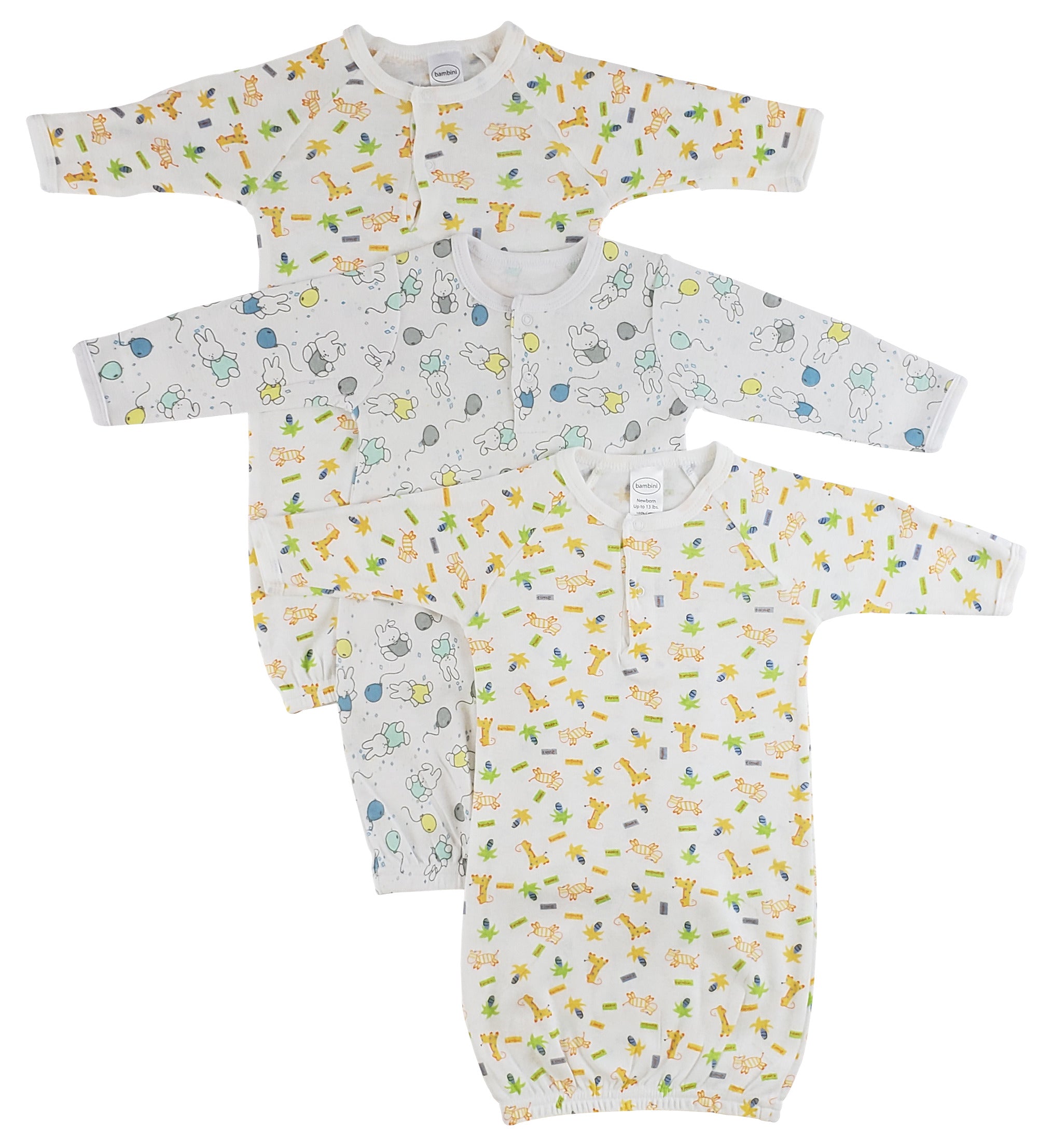 Infant Gowns - 3 Pack Cs_0084 - GreatEagleInc
