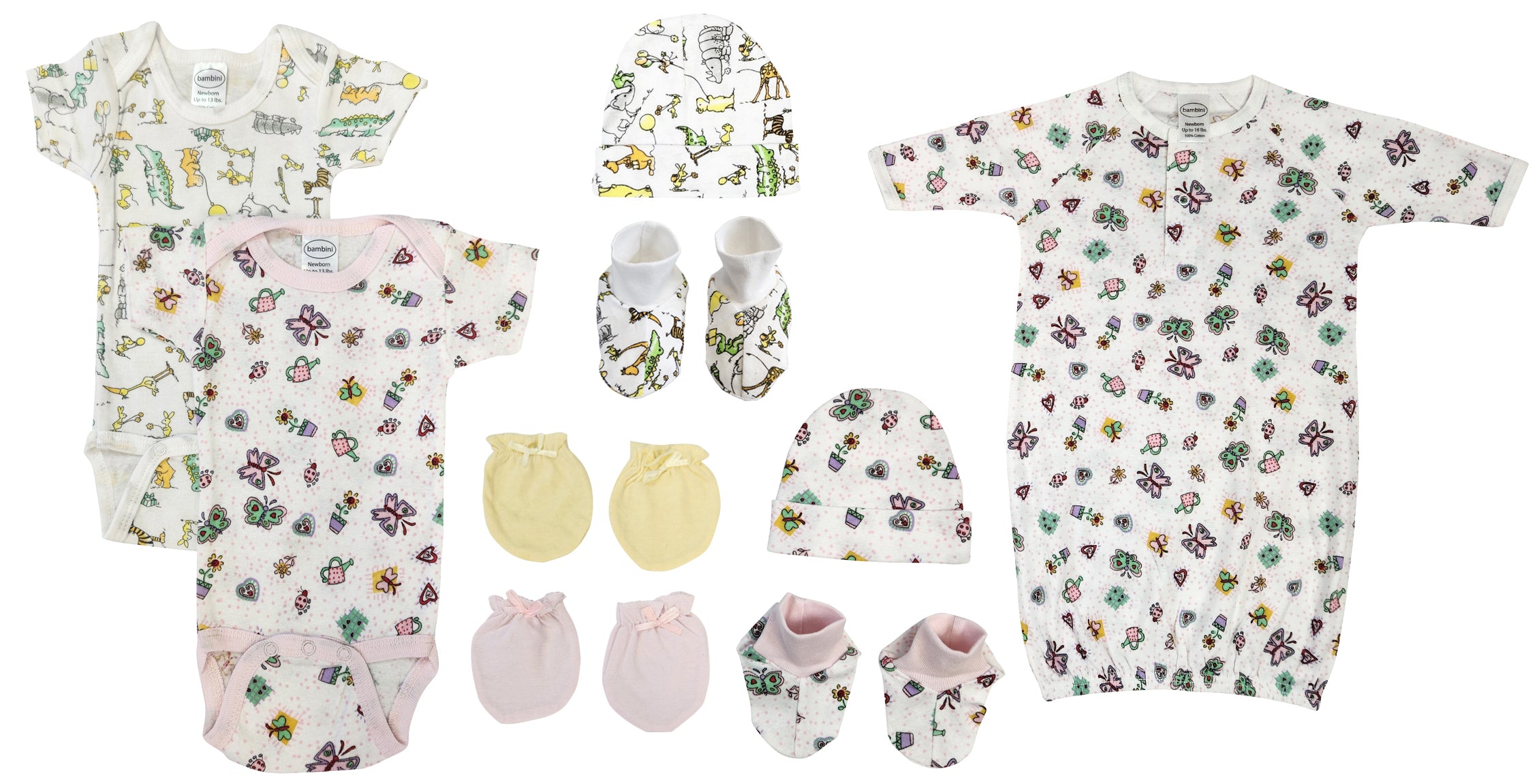 Newborn Baby Girl 9 Pc  Sets Nc_0612 - GreatEagleInc