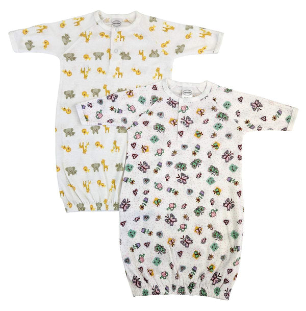 Newborn Baby Girls 2 Piece Gown Set Nc_0773 - Infant Wear