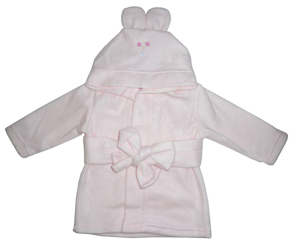 Fleece Robe With Hoodie Pink 965p - Infant Wear