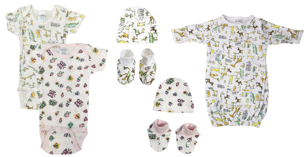 Newborn Baby Girl 7 Pc  Sets Nc_0609 - Infant Wear