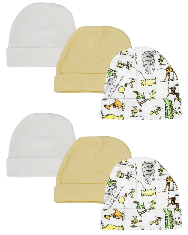 Baby Boy, Baby Girl, Unisex Infant Caps (pack Of 6) Nc_0301 - GreatEagleInc