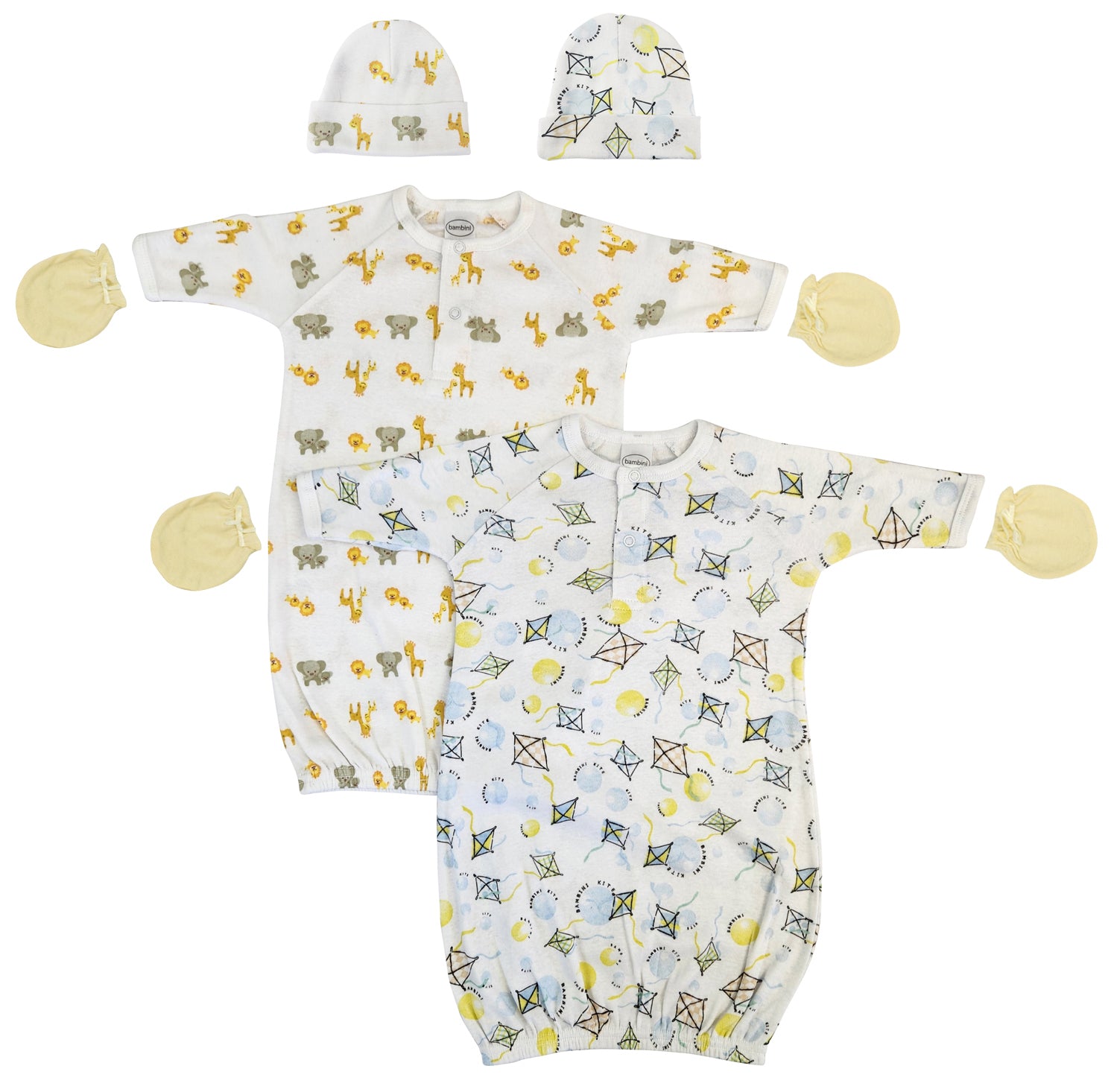 Unisex Newborn Baby 6 Piece Gown Set Nc_0827 - GreatEagleInc