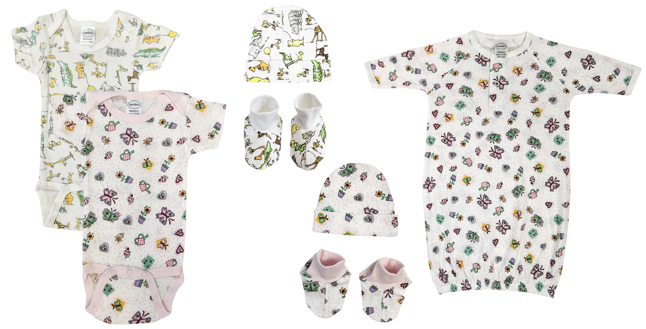 Newborn Baby Girl 7 Pc  Sets Nc_0611 - GreatEagleInc