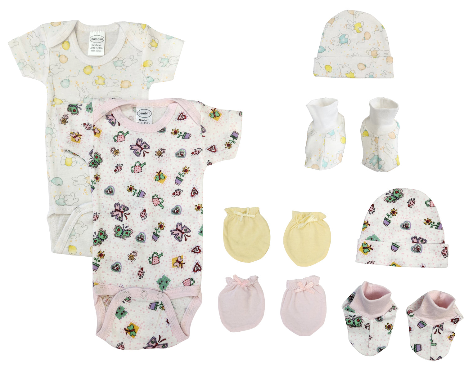 Newborn Baby Girl 8 Pc  Sets Nc_0624 - GreatEagleInc