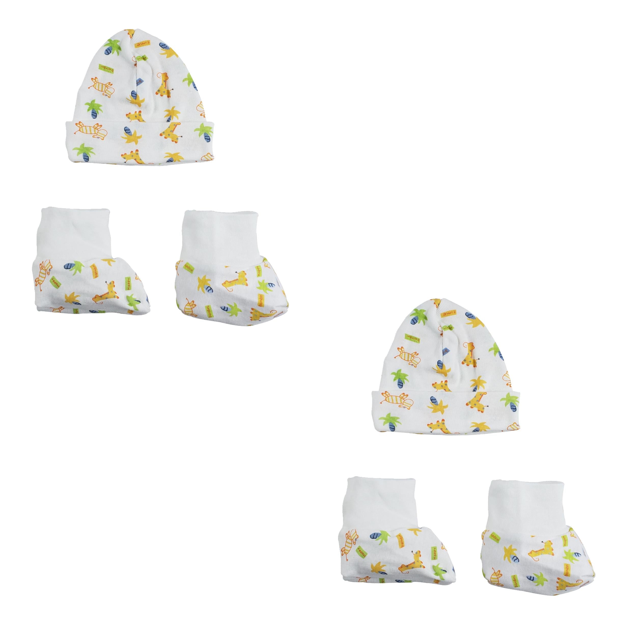 Caps, Booties - 4 Pc Set  Cs_0027 - GreatEagleInc