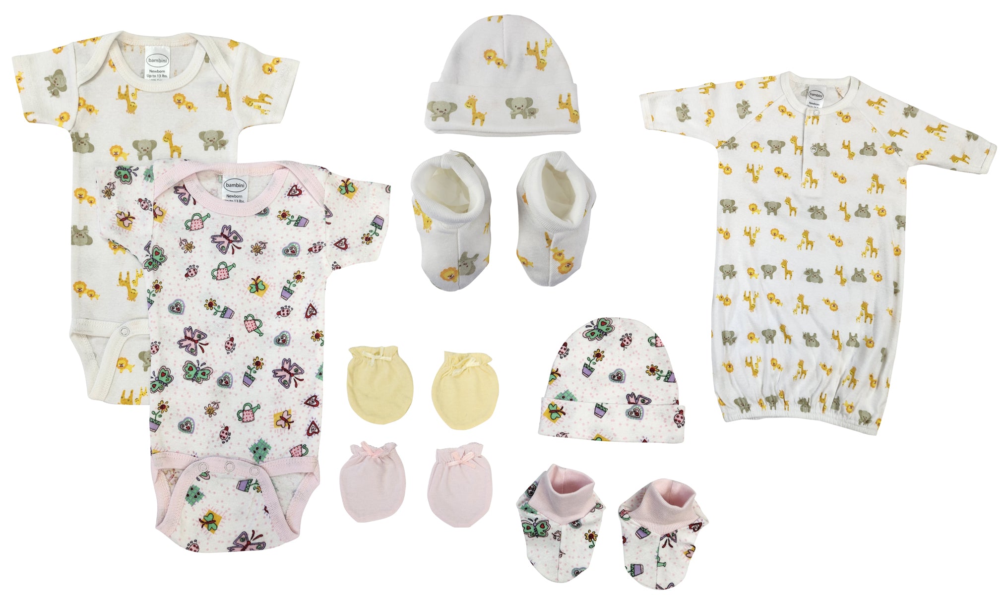 Newborn Baby Girl 9 Pc  Sets Nc_0631 - GreatEagleInc