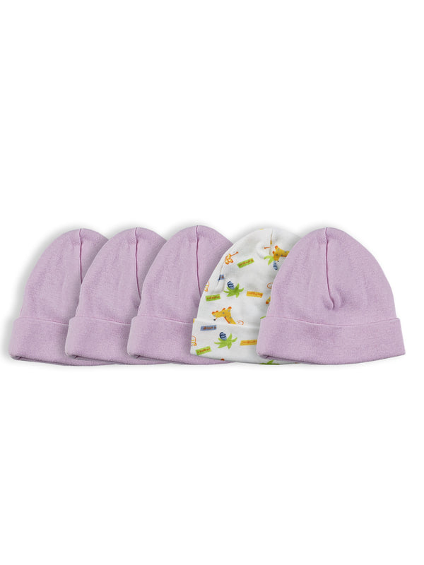 Girls Baby Cap (pack Of 5) Ls_0516 - GreatEagleInc