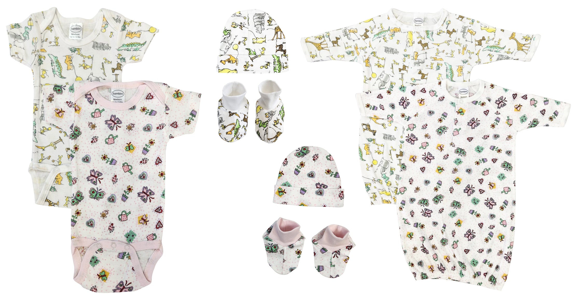 Newborn Baby Girl 8 Pc  Sets Nc_0615 - GreatEagleInc